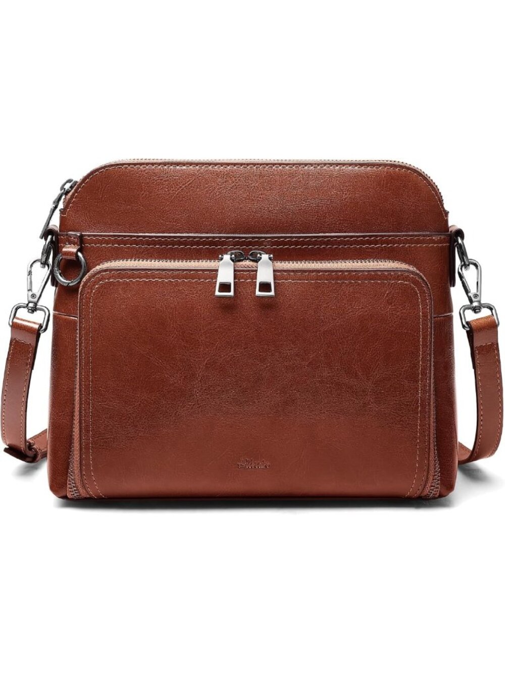Stylish Leather Anti-Theft Crossbody Bag for Women with Detachable Strap